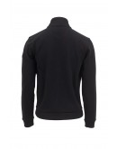 The Bostonians men's sweatshirt cardigan with high neck Black