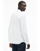 Lacoste men's shirt monochrome with pocket with logo White