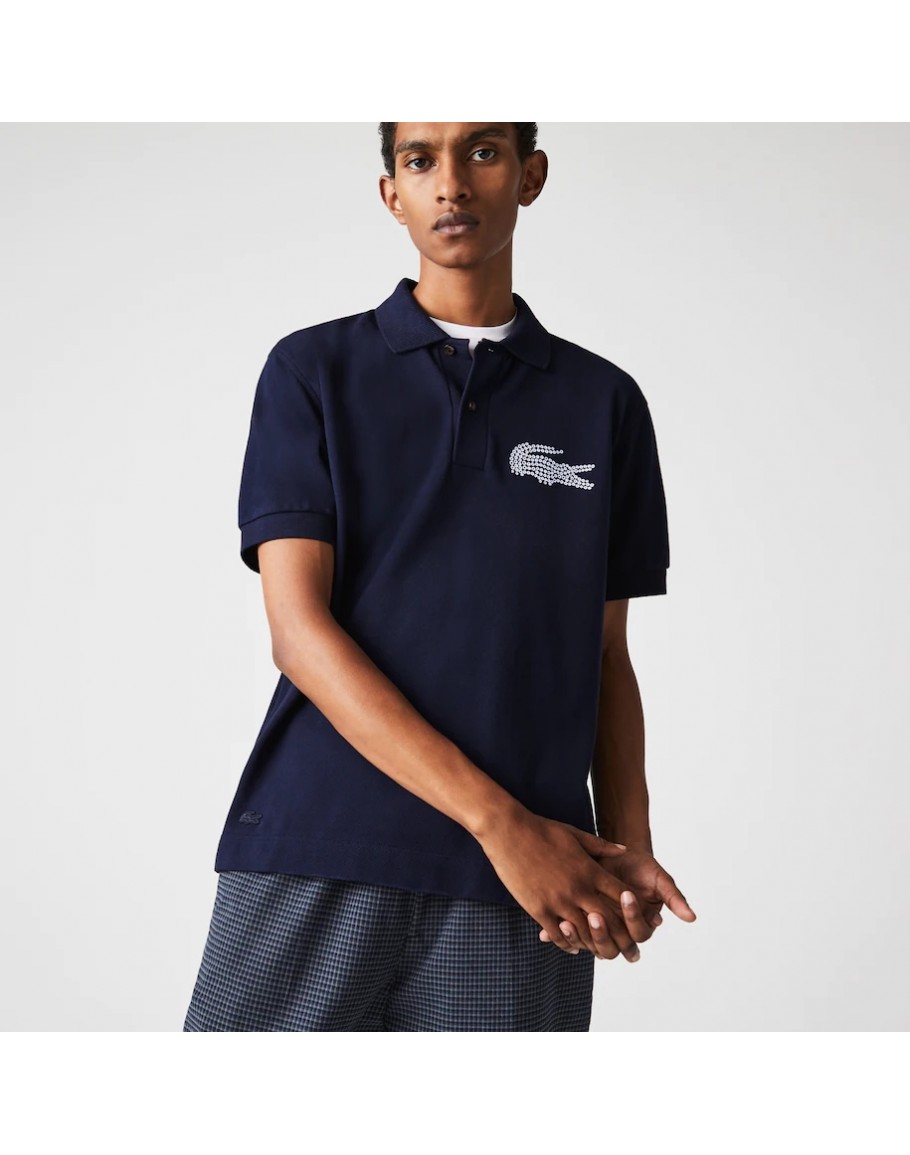 Men's Lacoste Made in France Classic Fit Organic Cotton Polo Shirt